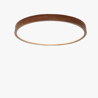 Lustre nordique en bois massif - Plafonnier Ultra-mince en noyer chinois | Marco Lucetti