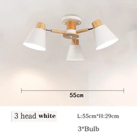 Lustre Nordique en Bois Massif pour Salle à Manger, Salon et Chambre - Éclairage LED  | Marco Lucetti