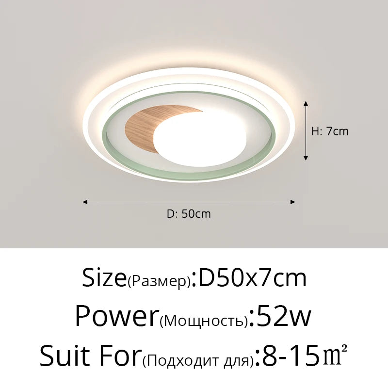 Lustre nordique en bois pour un éclairage intérieur élégant