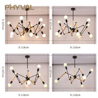 Lustre Nordique en Bois pour Salon Maison en Noir et Blanc | Marco Lucetti