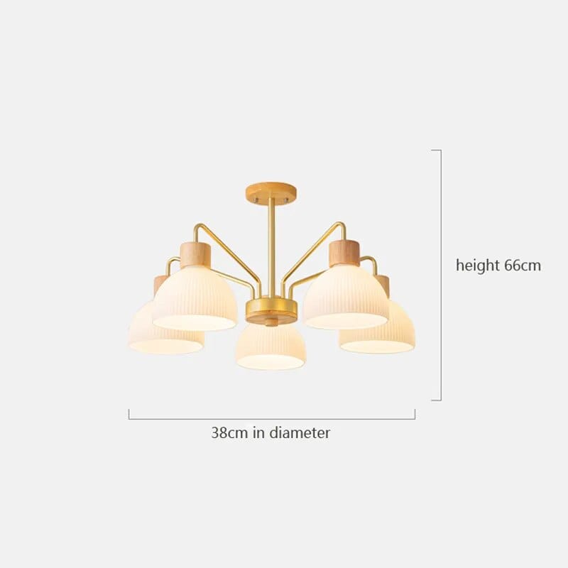 Lustre nordique en bois - Style japonais | Marco Lucetti