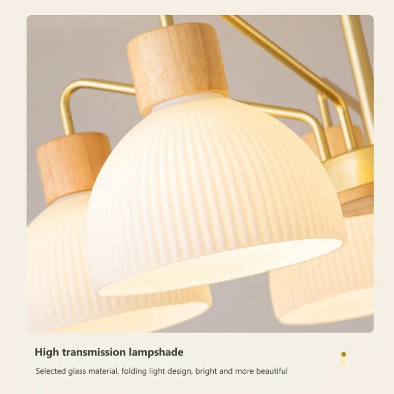 Lustre nordique en bois - Style japonais | Marco Lucetti