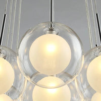 Lustre Nordique en Boule de Verre LED Moderne pour Salle à Manger et Salon | Marco Lucetti