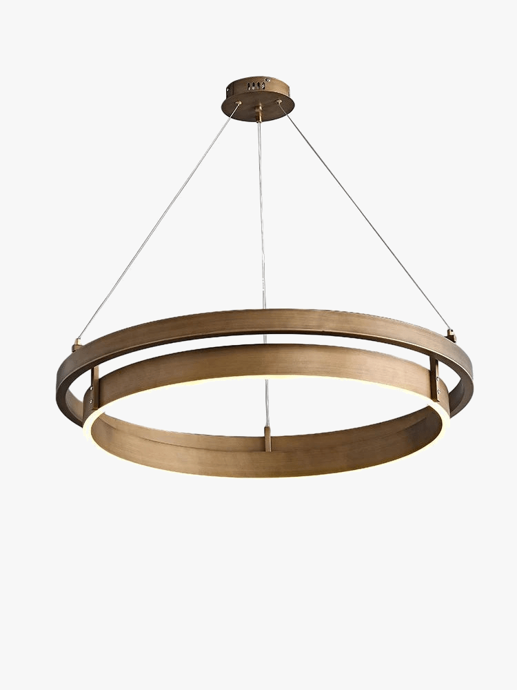 Lustre Nordique en Bronze Brossé avec Suspension LED - Collection Nordica | Marco Lucetti