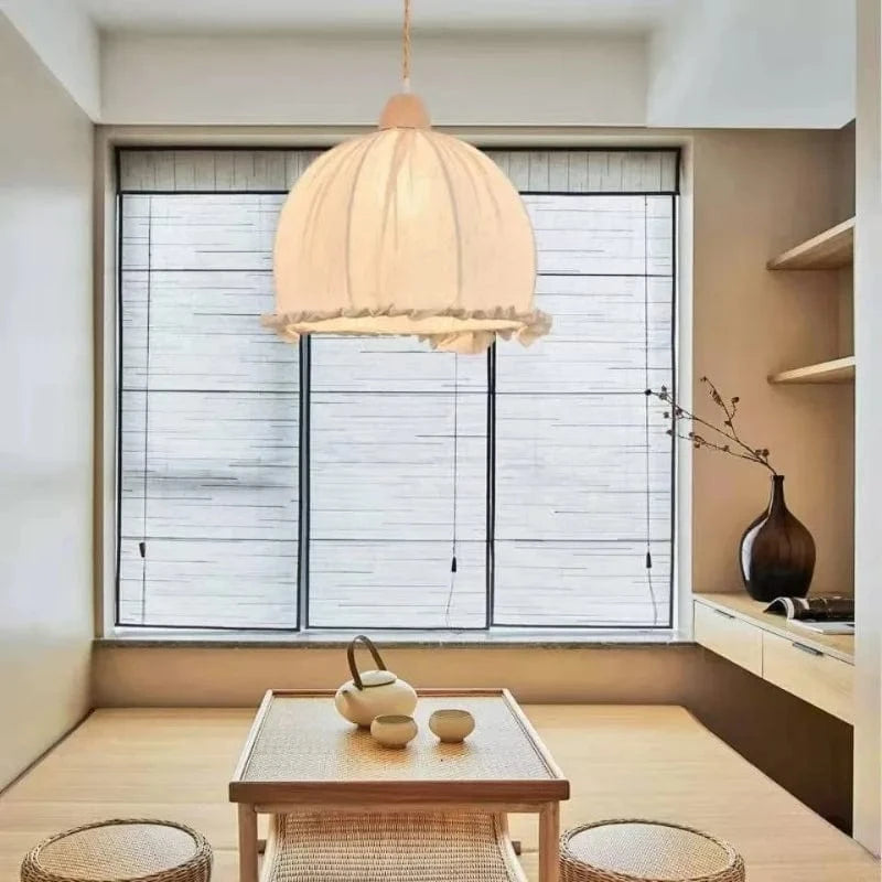 Lustre nordique en coton et lin scandinave | Marco Lucetti