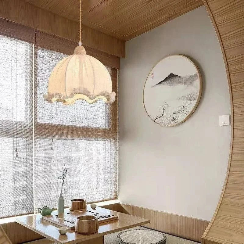 Lustre nordique en coton et lin scandinave | Marco Lucetti