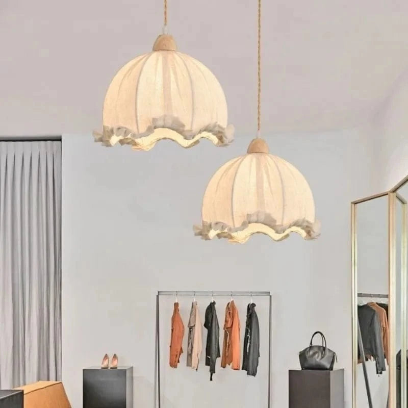 Lustre nordique en coton et lin scandinave | Marco Lucetti