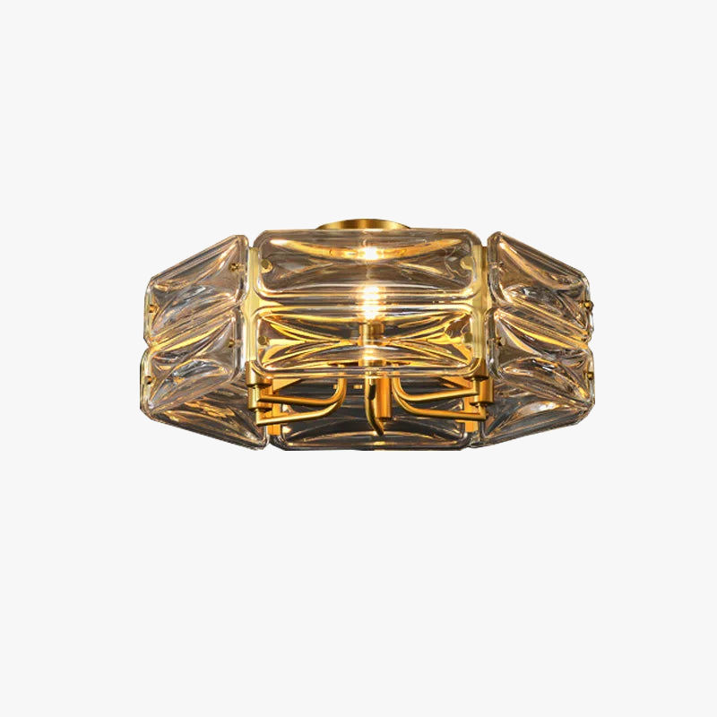 Lustre Nordique en Cuivre LED Surface Moderne et Luxueux