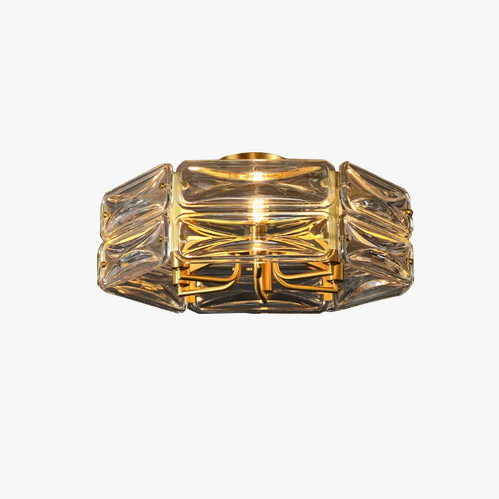 Lustre Nordique en Cuivre LED Surface Moderne et Luxueux