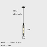 Lustre Nordique en Verre avec Cordon Réglable  | Marco Lucetti Noir / Blanc froid