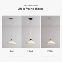 Lustre nordique en verre avec LED pour chambre, salon et cuisine | Marco Lucetti