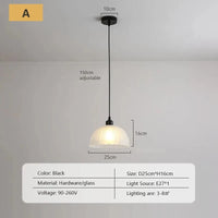 Lustre nordique en verre avec LED pour chambre, salon et cuisine | Marco Lucetti A1 / Sans ampoule