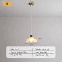 Lustre nordique en verre avec LED pour chambre, salon et cuisine | Marco Lucetti B2 / Sans ampoule