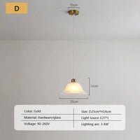 Lustre nordique en verre avec LED pour chambre, salon et cuisine | Marco Lucetti D3 / Sans ampoule