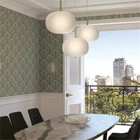 Lustre Nordique en Verre avec Suspension LED - Idéal pour une Décoration Tendance | Marco Lucetti