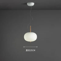 Lustre Nordique en Verre avec Suspension LED - Idéal pour une Décoration Tendance | Marco Lucetti Diamètre 25cm1 / Blanc chaud