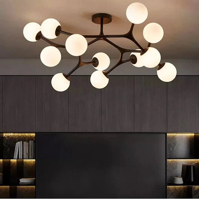 Lustre nordique en verre boule décorative - Suspension luminaire | Marco Lucetti