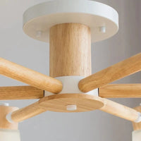 Lustre Nordique en Verre et Bois - Collection Scandinave | Marco Lucetti