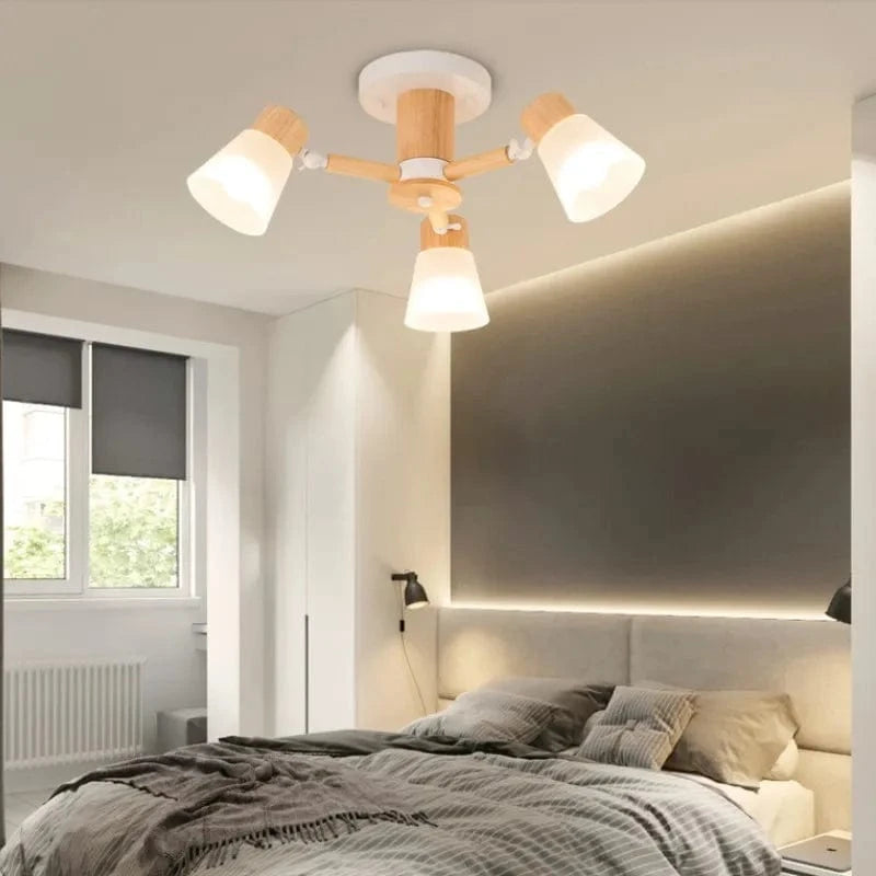 Lustre Nordique en Verre et Bois - Collection Scandinave | Marco Lucetti