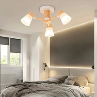 Lustre nordique en verre et bois - Élégance scandinave | Marco Lucetti