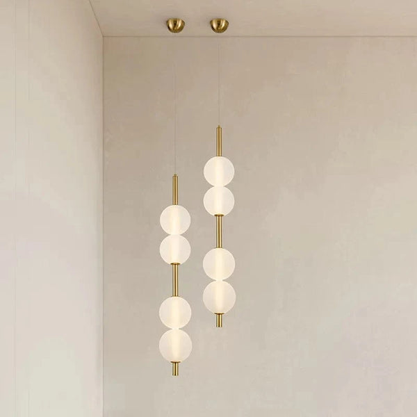 Lustre Nordique en Verre et Métal avec Cordon Réglable pour Diverses Utilisations | Marco Lucetti