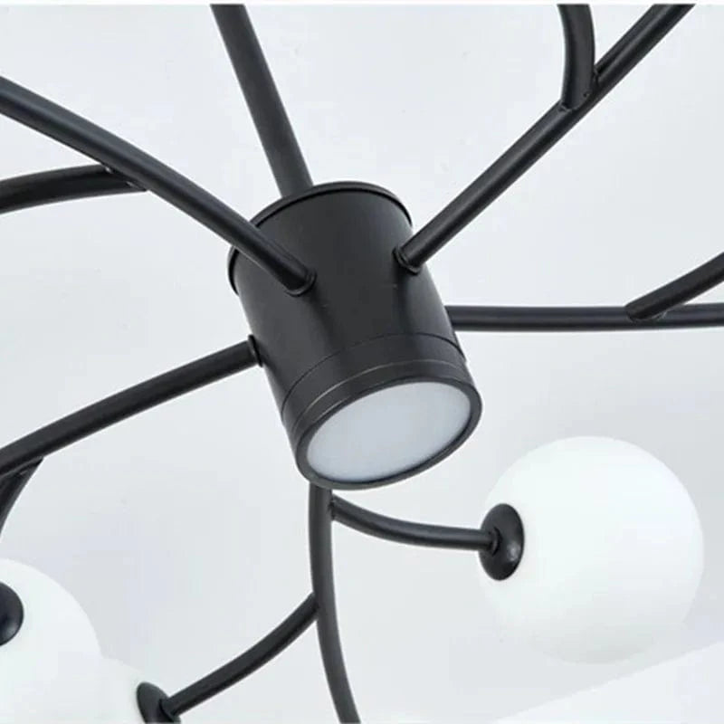 Lustre Nordique en Verre LED pour une Décoration de Cuisine Moderne | Marco Lucetti