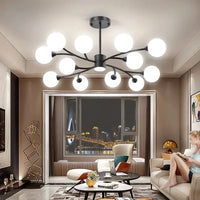 Lustre Nordique en Verre LED pour une Décoration de Cuisine Moderne | Marco Lucetti