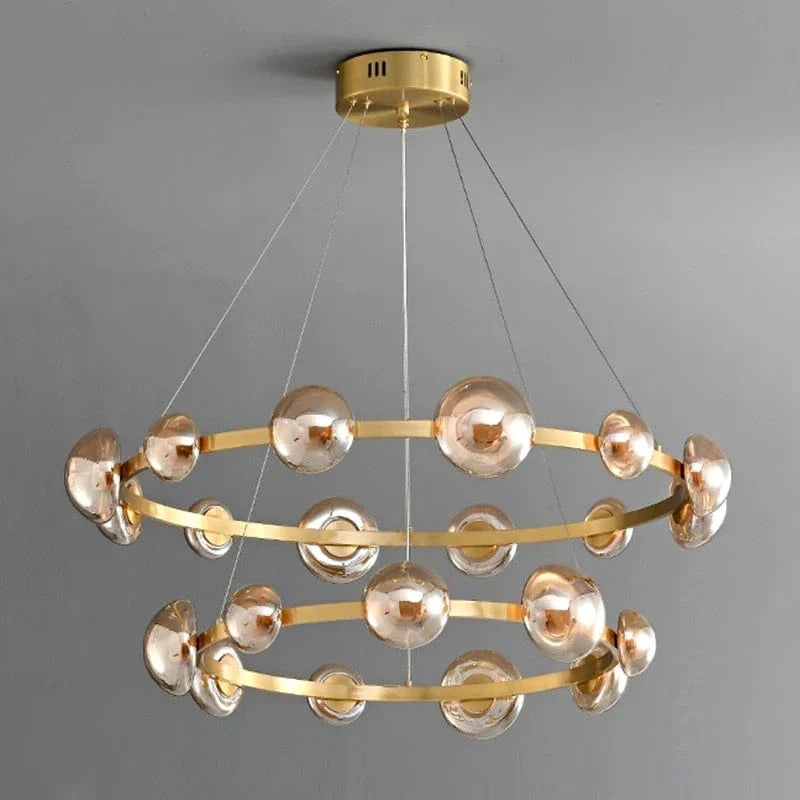 Lustre Nordique en Verre pour Salle à Manger - Éclairage d'Intérieur | Marco Lucetti