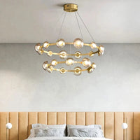 Lustre Nordique en Verre pour Salle à Manger - Éclairage d'Intérieur | Marco Lucetti