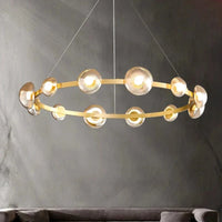 Lustre Nordique en Verre pour Salle à Manger - Éclairage d'Intérieur | Marco Lucetti