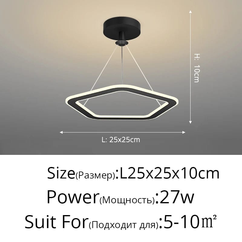 Lustre Nordique Épuré pour Balcon Bar Restaurant LED | Marco Lucetti