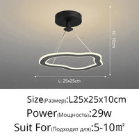 Lustre Nordique Épuré pour Balcon Bar Restaurant LED | Marco Lucetti Noir style C / Blanc chaud