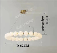 Lustre nordique "Haricot Enchanté" | Marco Lucetti P 62cm / Lumière blanche