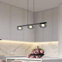 Lustre nordique : lampes suspendues pour un éclairage intérieur de qualité | Marco Lucetti 3 têtes noires / Blanc froid