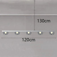 Lustre nordique : lampes suspendues pour un éclairage intérieur de qualité | Marco Lucetti 5 têtes argent / Blanc froid