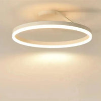 Lustre nordique LED anneau réglable pour suspension lumineuse décoratif. | Marco Lucetti Lueur unique blanche / 60 cm / Blanc chaud 3000K