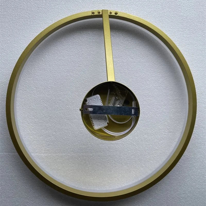 Lustre nordique LED anneau réglable pour suspension lumineuse décoratif. | Marco Lucetti Lueur unique en or / 60 cm / Intensité variable