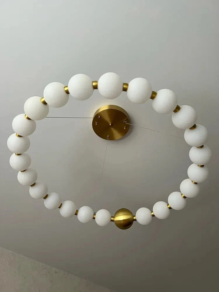 Lustre nordique LED "Cercle d'Or" pour Salle à Manger Salon Chambre | Marco Lucetti