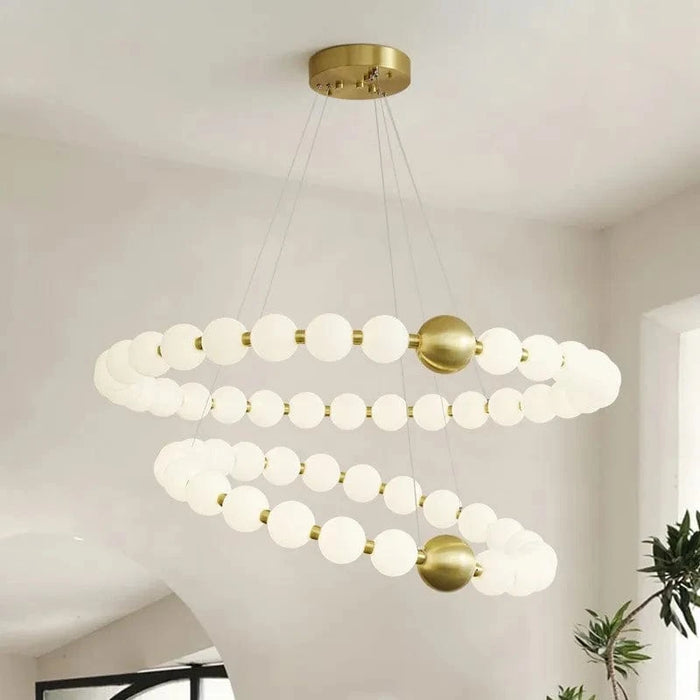 Lustre nordique LED "Cercle d'Or" pour Salle à Manger Salon Chambre | Marco Lucetti
