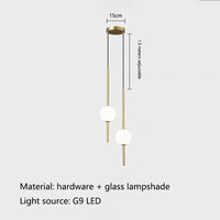 Lustre Nordique LED en Boule de Verre pour Chambre ou Restaurant | Marco Lucetti