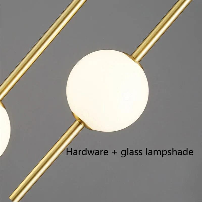 Lustre Nordique LED en Boule de Verre pour Chambre ou Restaurant | Marco Lucetti