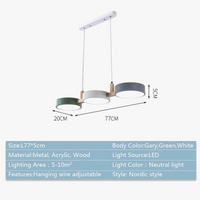 Lustre Nordique LED Moderne en Bois et Métal | Élégance Scandinave