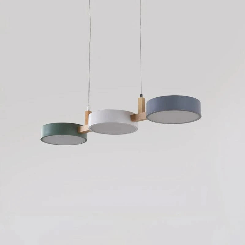 Lustre Nordique LED Moderne en Bois et Métal | Élégance Scandinave | Marco Lucetti