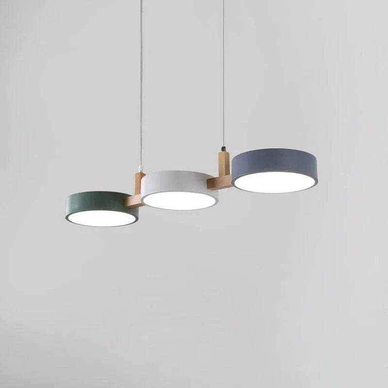 Lustre Nordique LED Moderne en Bois et Métal | Élégance Scandinave | Marco Lucetti