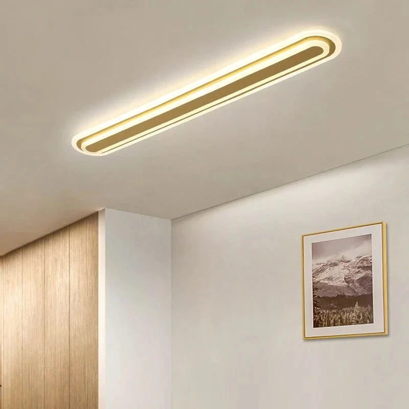 Lustre Nordique LED Moderne Minimaliste - Ligne Lumineuse pour Allée et Balcon | Marco Lucetti