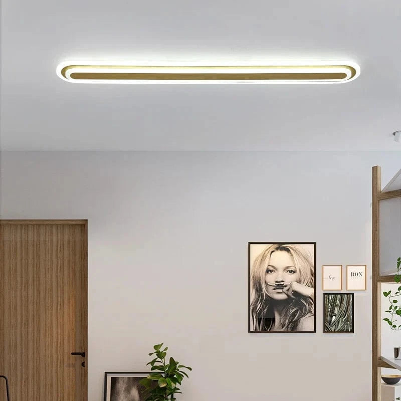 Lustre Nordique LED Moderne Minimaliste - Ligne Lumineuse pour Allée et Balcon | Marco Lucetti
