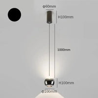 Lustre Nordique LED pour Hôtel Bar Restaurant Chambre Canapé TV | Marco Lucetti Noir / Blanc froid