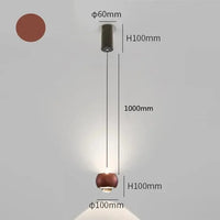 Lustre Nordique LED pour Hôtel Bar Restaurant Chambre Canapé TV | Marco Lucetti Rouge-marron / Blanc froid