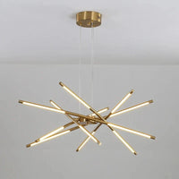 Lustre Nordique LED pour Maison et Loft - Luminaire Suspendu Moderne en Noir et Or | Marco Lucetti