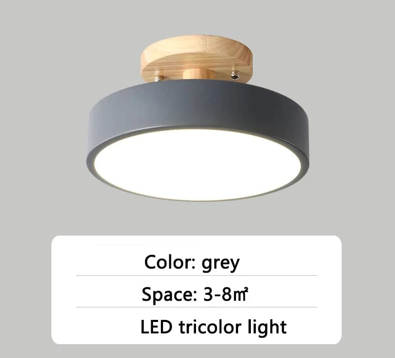 Lustre Nordique LED pour Salon, Café et Vestiaire - Éclairage Élégant | Marco Lucetti 23 cm Gris